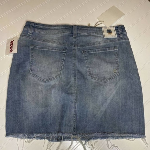 Indigo Rein Denim Mini Pencil Skirt Blue Sz. 9/28 - Picture 9 of 9